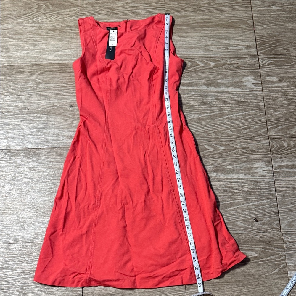 Talbots Vibrant Coral Midi Dress